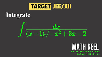Target XII/JEE | Indefinite Integration |  Solution by Er. Pradeep Sinha (B.Tech., IIT-BHU)