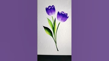 Tulip Painting #shorts #youtubeshorts #short #shortvideo #painting #art #procreate