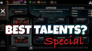 The BEST TALENTS In MK Mobile! Talent Tree Guide!