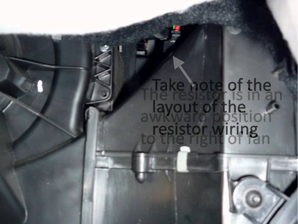 Как поменять резистор на поло Replace VW Polo Heater Fan Ballast Resistor - YouTube