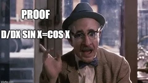 Proof! Derivative of Sin x = Cos x, Using Limit Definition!