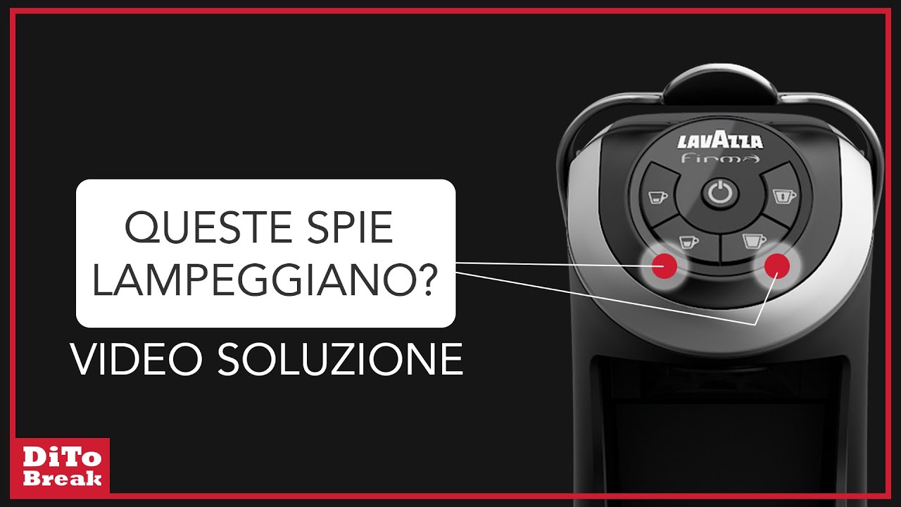 Lavazza Firma LF400 Milk | Soluzione al problema - Spie erogazione libera e  cappuccino lampeggiano - YouTube