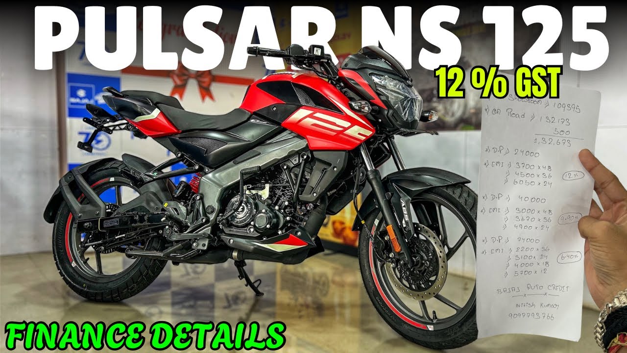🔥 Bajaj Pulsar NS 125 Finance Details | EMI, Down Payment, Interest Rate & On-Road Price Explained!