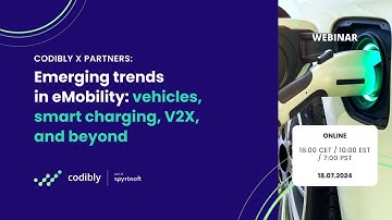 Webinar: Emerging trends in eMobility: vehicles, smart charging, V2X, and beyond