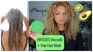 *NEW* BRIOGEO Avocado + Kiwi Hair Mask / Review &amp; Demo