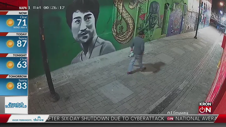 Caught on camera: Man defaces symbolic murals in San Francisco's Chinatown