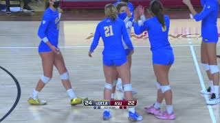 UCLA @ ASU Volleyball HIGHLIGHTS 2/19/21