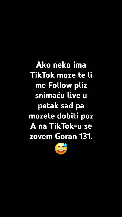 Moze followers na TikTok-u pliz