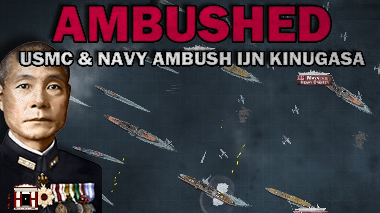 Sinking of IJN Heavy Cruiser Kinugasa: The Guadalcanal Campaign, 1942 - Animated