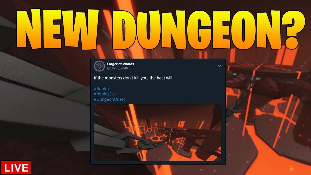 Dungeon Quest Volcanic Chambers New Dungeon Update Roblox Live Youtube - videos matching new roblox dungeon questclear dungeons