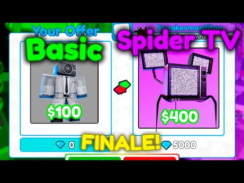 I went from BASIC to SPIDER TV in Toilet Tower Defense!