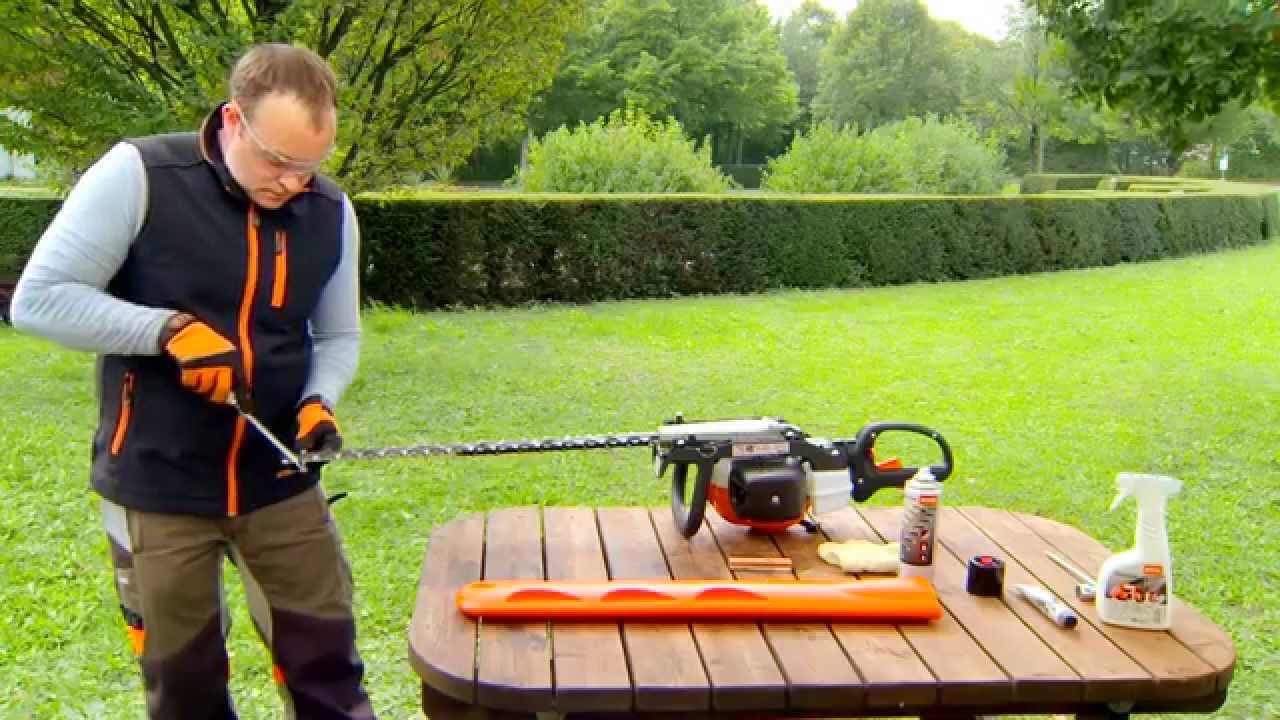 Schneidmesser schärfen STIHL Heckenscheren YouTube
