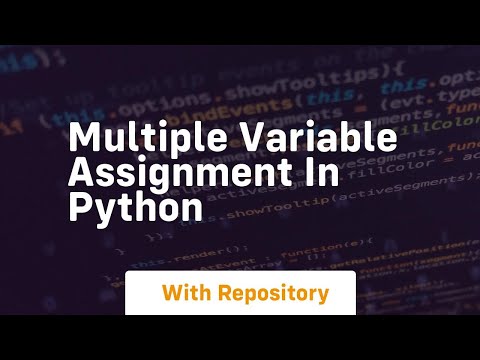 multiple variable assignment
