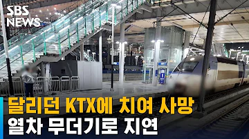 달리고 있던 KTX에 치여 1명 사망 열차 무더기로 지연 SBS