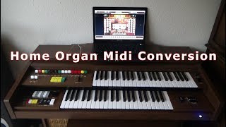 Home Organ Midi Conversion