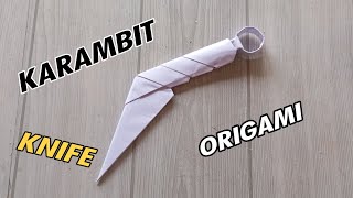 Karambit Knife Origamihow To Make Paper Weapon Karambit Knife Easy Tutorialstep By Step Folding