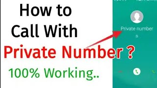 How to call someone as ’private number’ for free // How to hide your caller ID screenshot 2