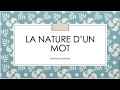 Les natures des mots CE1