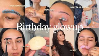 Birthday Glowup as a beauty therapist ✨ my full routine + pro tips (Hair, skin, brows & lashes)