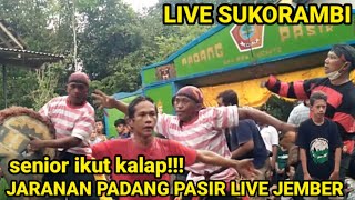 senior ikut kalap!!! JARANAN PADANG PASIR LIVE SUKORAMBI JEMBER TERBARU 2021