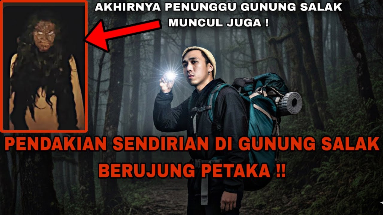 SOLO CAMPING HORROR : PENUNGGU GUNUNG SALAK MUNCUL DIDEPAN MATA SAYA !! SUMPAH INI SEREM !