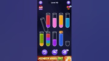 Water Sort Puzzle Level 42 Answer