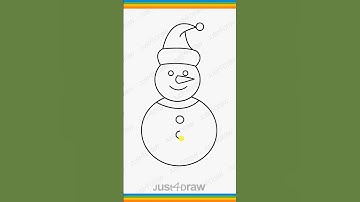 snowman drawing ☃️⛄ #shorts #christmas