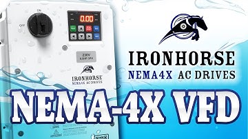 IronHorse ACN NEMA 4X VFDs for Indoor Wet Environments from AutomationDirect