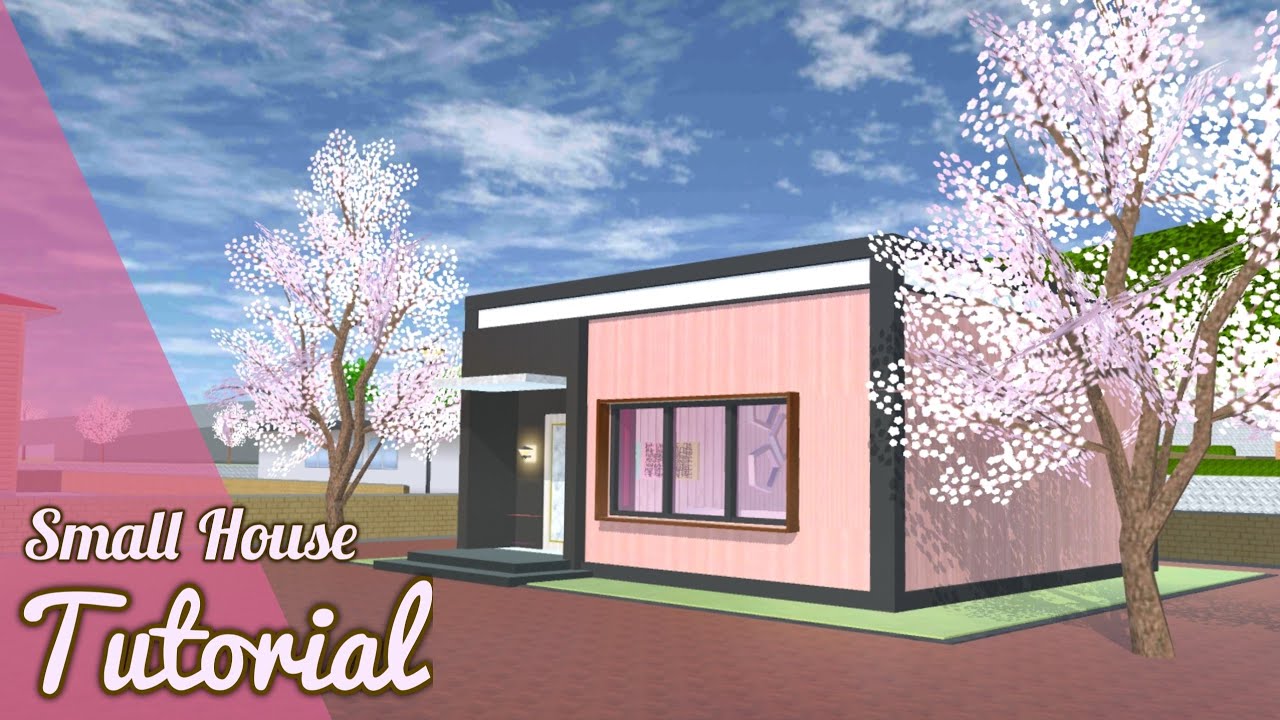 Modern pink house. - Sakura School Simulator Myanmar