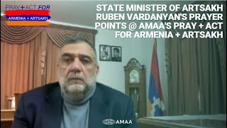 Ruben Vardanyan, State Minister of Artsakh's Prayer Points