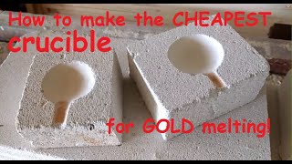 How To Make The Cheapest Crucible For D Melting