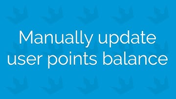 GamiPress How To - Manually update user points balance