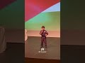 مصافحة الطفل الشاعر أحمد الحلايبة لمعالي رئيس الديوان الملكي الهاشمي السيد يوسف العيسوي