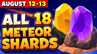 Heartopia | August 12 and August 13 ๐ | All 18 Shards Locations - Meteor Guide #heartopia #howto