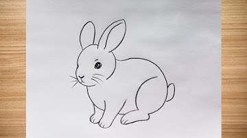 How to draw rabbit drawing easy step by step@DrawingTalent 