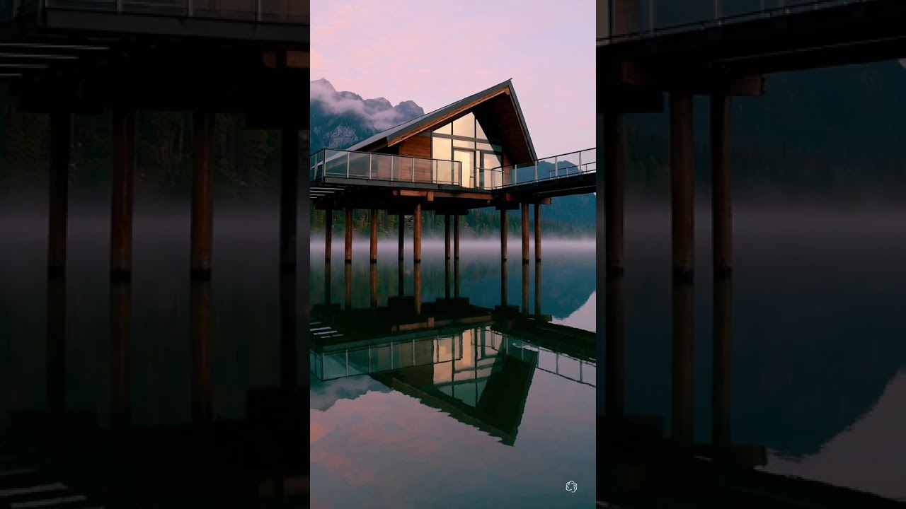 A-Frame Stilt House Over Water | Dream Modern Lakeside Living 🌄✨ | InsideOutDesign
