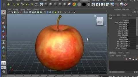 how to create apple in Maya