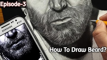 How To Draw Black & White Beard?|Bachchhan Paandey Drawing 🔥 (Ep-3)