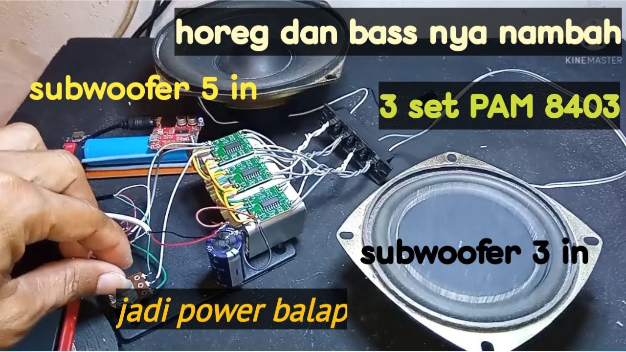 Power full 3x PAM 8403 mini amplifier bass nya mantap,power balap di class nya.