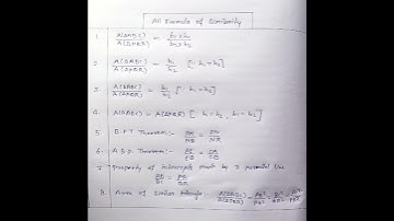 All Similarity formula for class -10th (CBSE,SSC board and ICSE board)