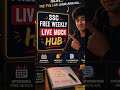 FREE Weekly Live Mock Test Updates for SSC CGL 2026  | SSC CHSL, CPO, MTS, GD | The PYQ Lab