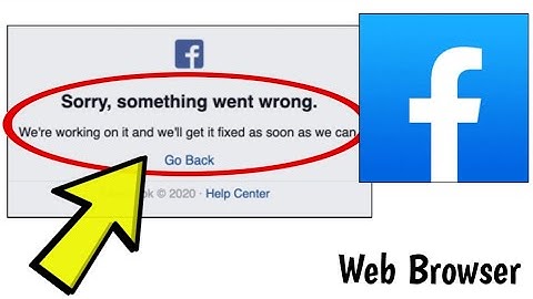 How To Fix Facebook Website Sorry, something went wrong Error on Windows PC Chrome Browser Problem