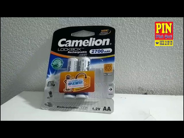 Pin sạc AA Camelion 2700 mAh vỉ 2 viên