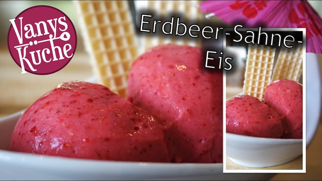 Thermomix® Erdbeer-Sahne-Eis / schnelles Eis zubereiten ohne ...