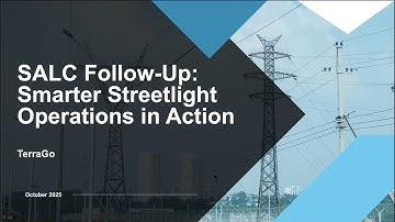 Smarter Streetlight Operations in Action (SALC Follow-Up Webinar)