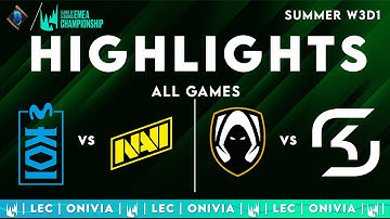 LEC Highlights ALL GAMES W3D1 — LEC Summer 2025 by Onivia