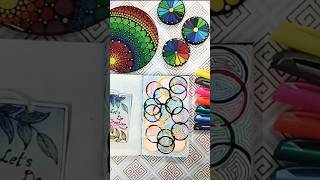 Circle Stamp Magic:Unleash Your Creativity with Random Art #shorts #viral #bottleart #trendingshorts