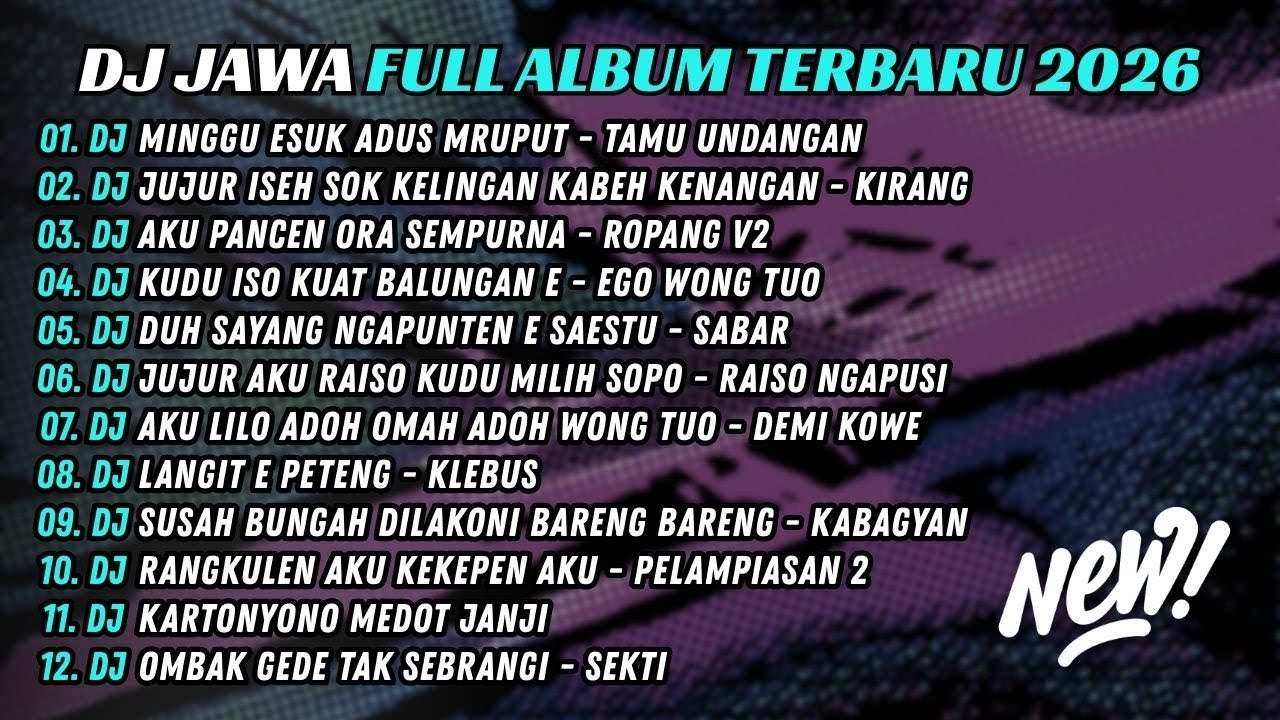 DJ TAMU UNDANGAN - DJ MINGGU ESUK ADUS MRUPUT - DJ JAWA VIRAL TIKTOK 2026