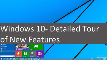 Windows 10- Detailed Tour of New Features