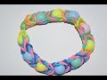 How To Make A Beads Chain Bracelet With Rainbow Loom Steps Instruction Tutorial Mazichands Com 